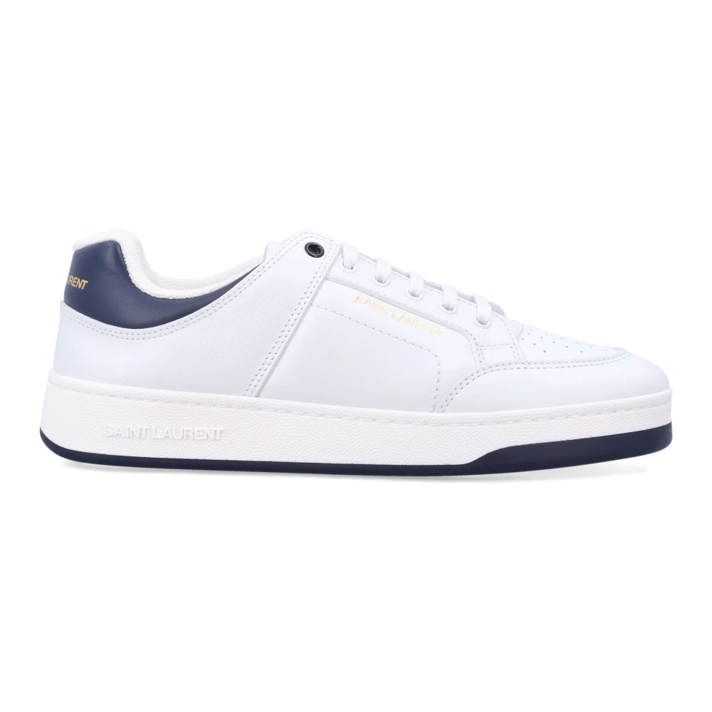 Saint Laurent Blauwe Sneakers Heren Schoenen Wit