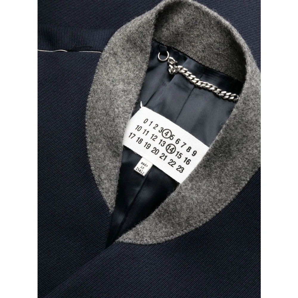 Maison Margiela Enkellange jassen Blue Heren