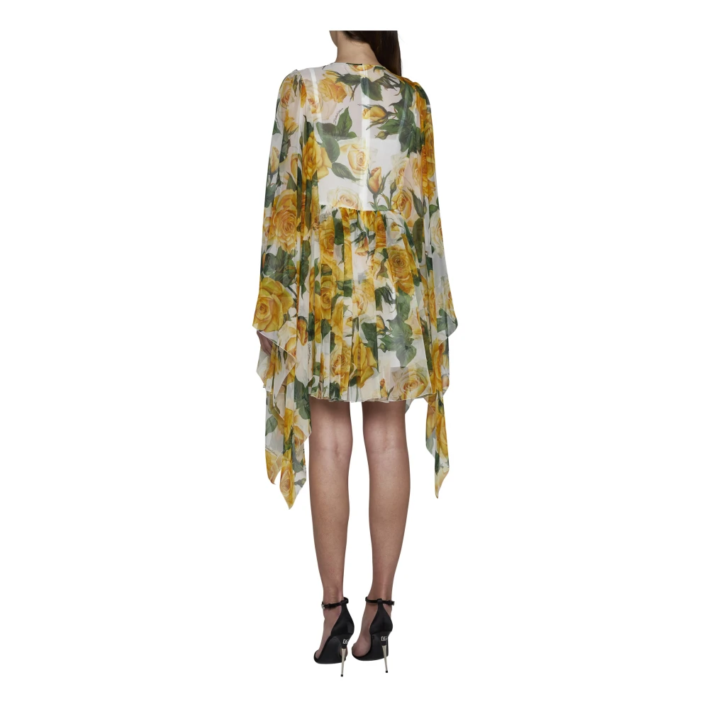 Dolce & Gabbana Korte Kaftan Jurken Multicolor Dames