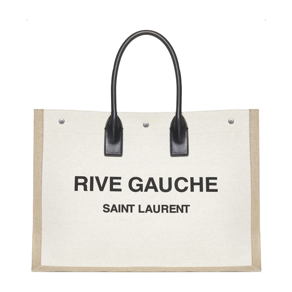 Saint Laurent Rive Gauche Tote Bag Beige, Herr