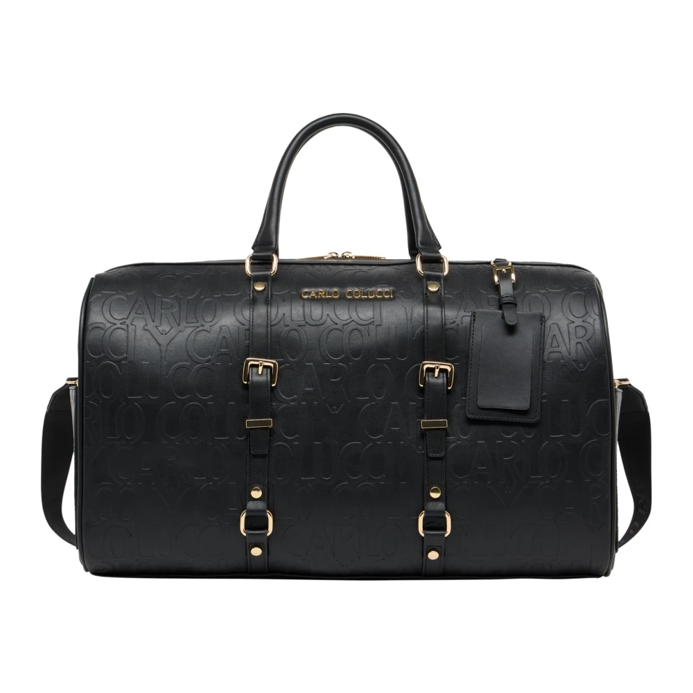 Carlo Colucci Stilren Weekender Väska för Korta Resor Black, Unisex