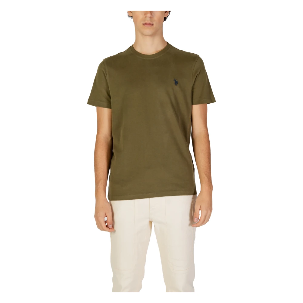 U.s. Polo Assn. Bruine Katoenen Crew Neck T-Shirt Brown Heren