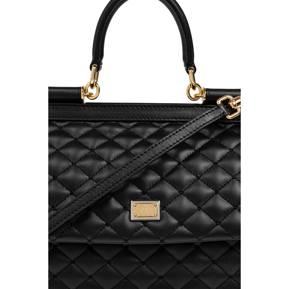 Dolce & Gabbana Schoudertas Sicily Medium Black Dames