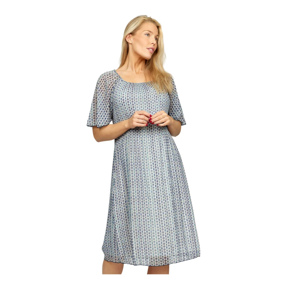 2-Biz Geplooide Jurk Dorita.Hs24 Multi Multicolor Dames