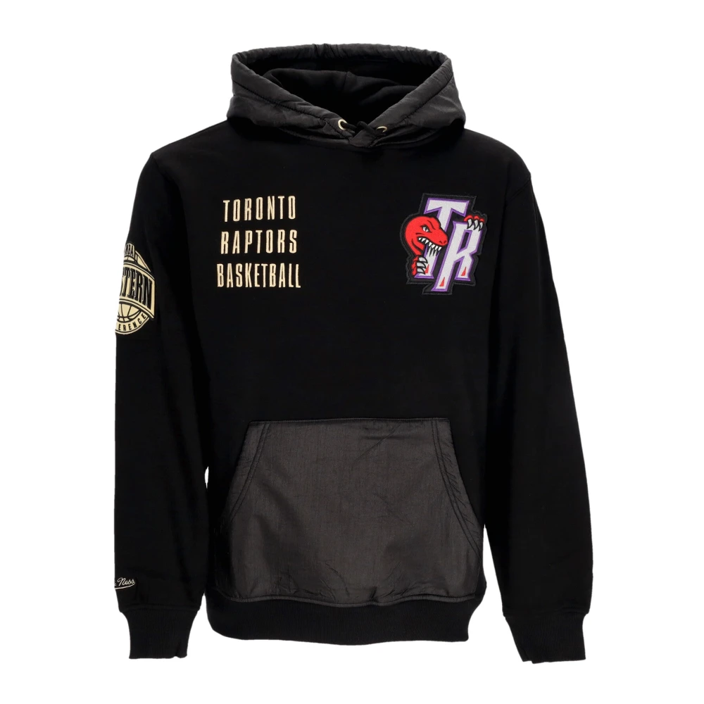 Mitchell & Ness Toronto Raptors Vintage Logo Hoodie Black Heren