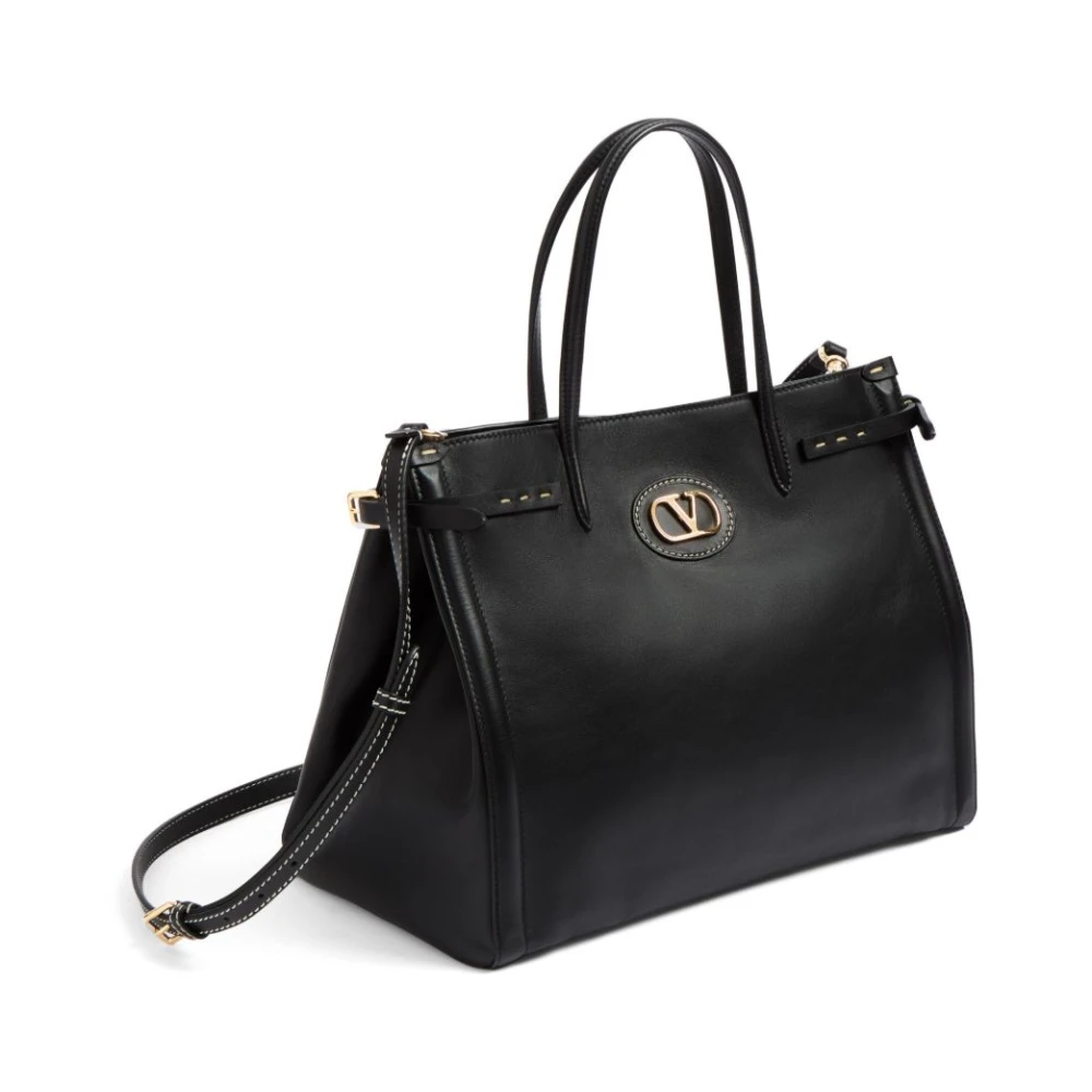 Valentino Garavani Zwarte Antibes Medium Tote Tas Black Dames