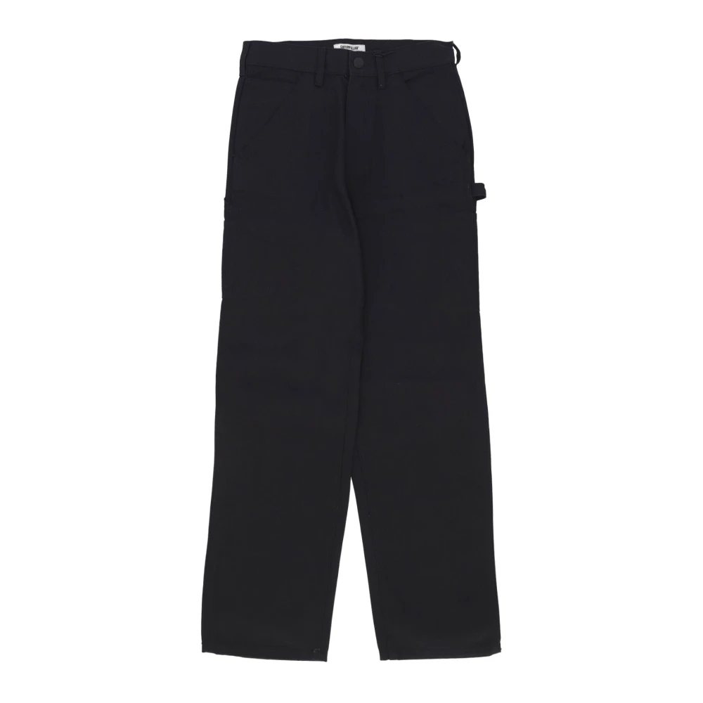 Cat Black Wide Trousers, Male, W36, Canvas Carpenter Work Trousers