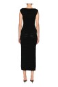 robe-midi-rayee-noire-style-elegant
