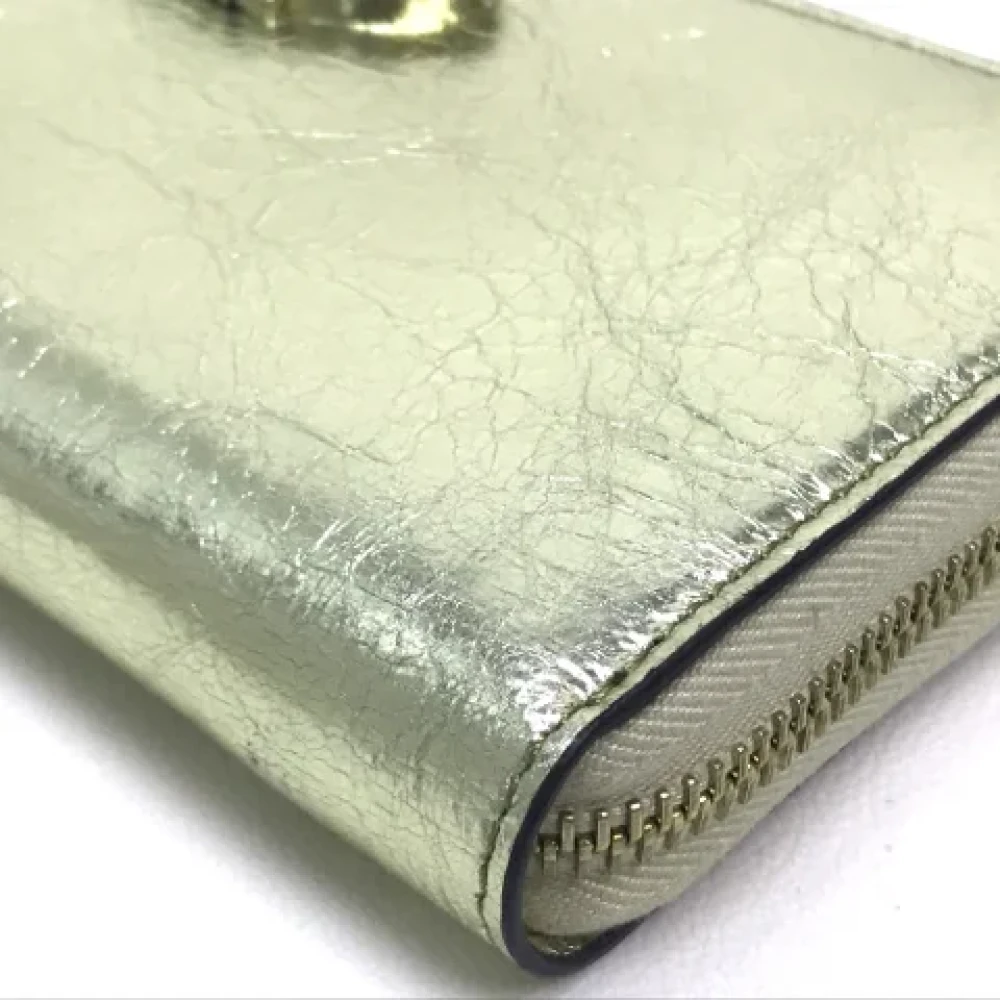 Valentino Vintage Pre-owned Leather wallets Yellow Dames