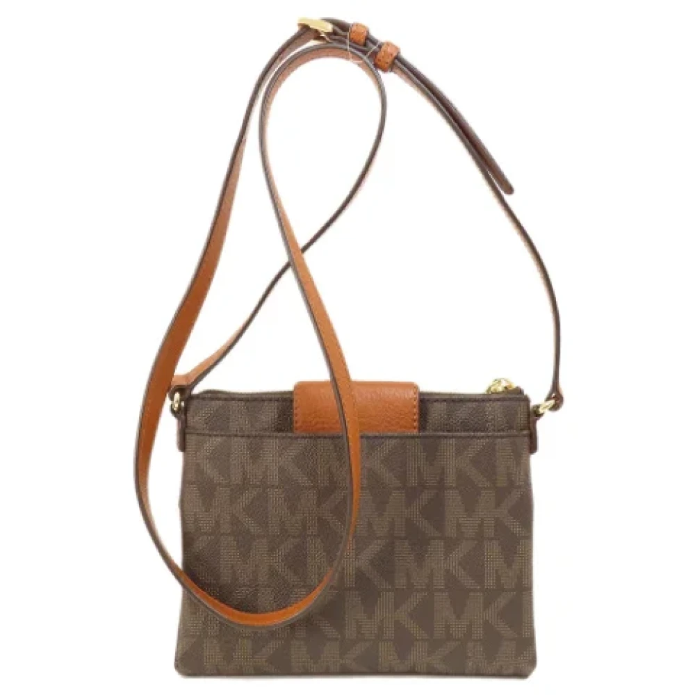 Michael Kors Pre-owned Fabric shoulder-bags Brown Dames