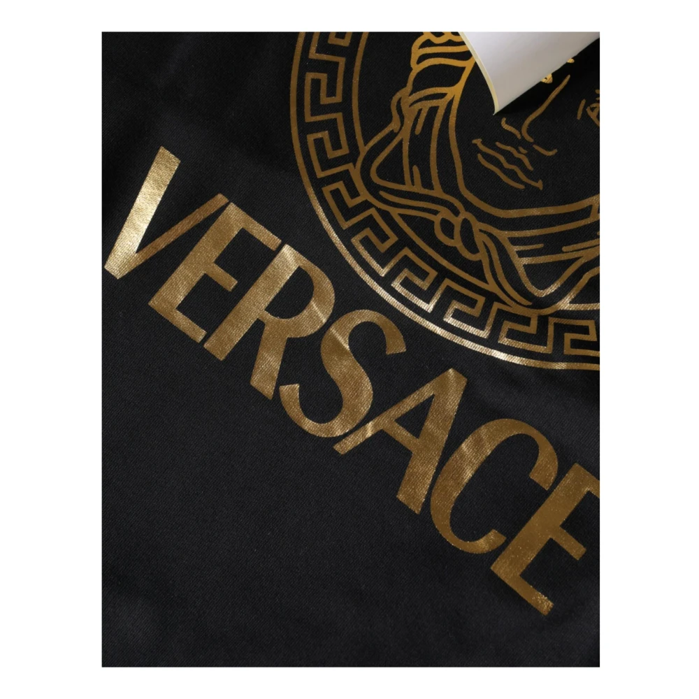 Versace Medusa Print Hoodie Sweater Black Heren
