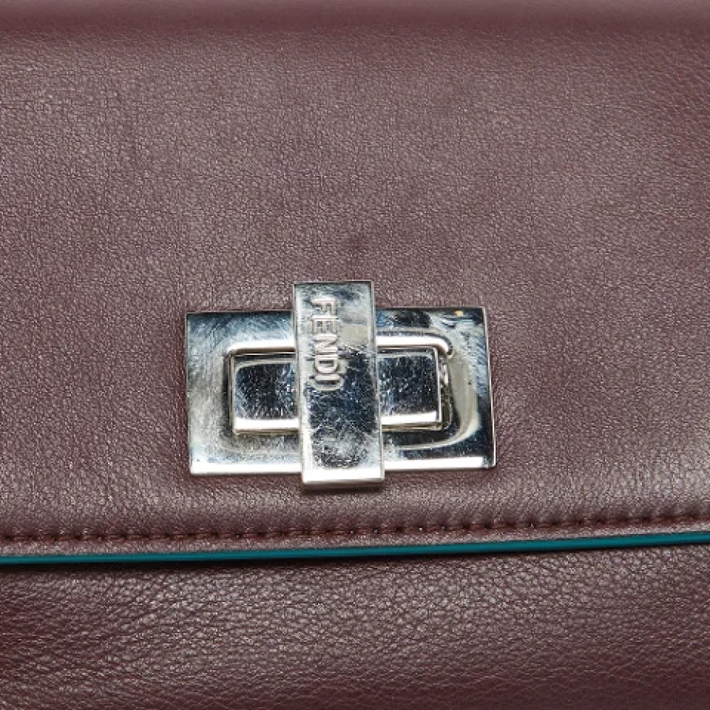 Fendi Vintage Pre-owned Leather wallets Red Dames