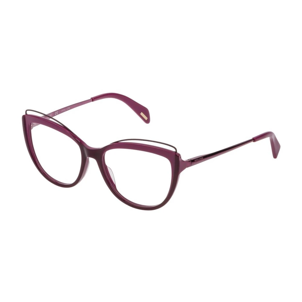 Police Rode Plastic Dames Horloge Frame Purple Dames