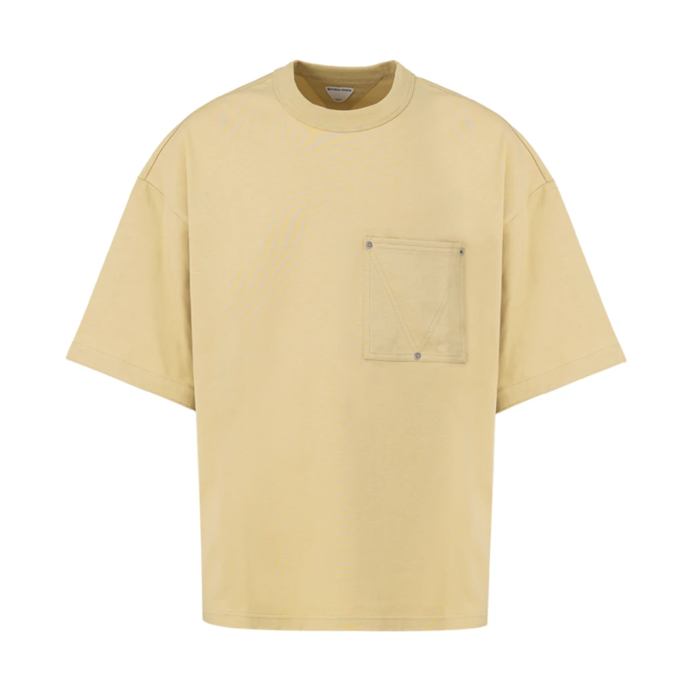 Bottega Veneta Oversized Katoenen Jersey T-shirt Beige Heren