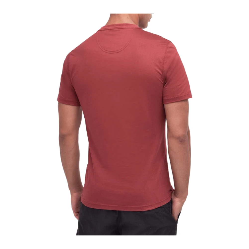 Barbour Rode T-shirts en Polos Red Heren