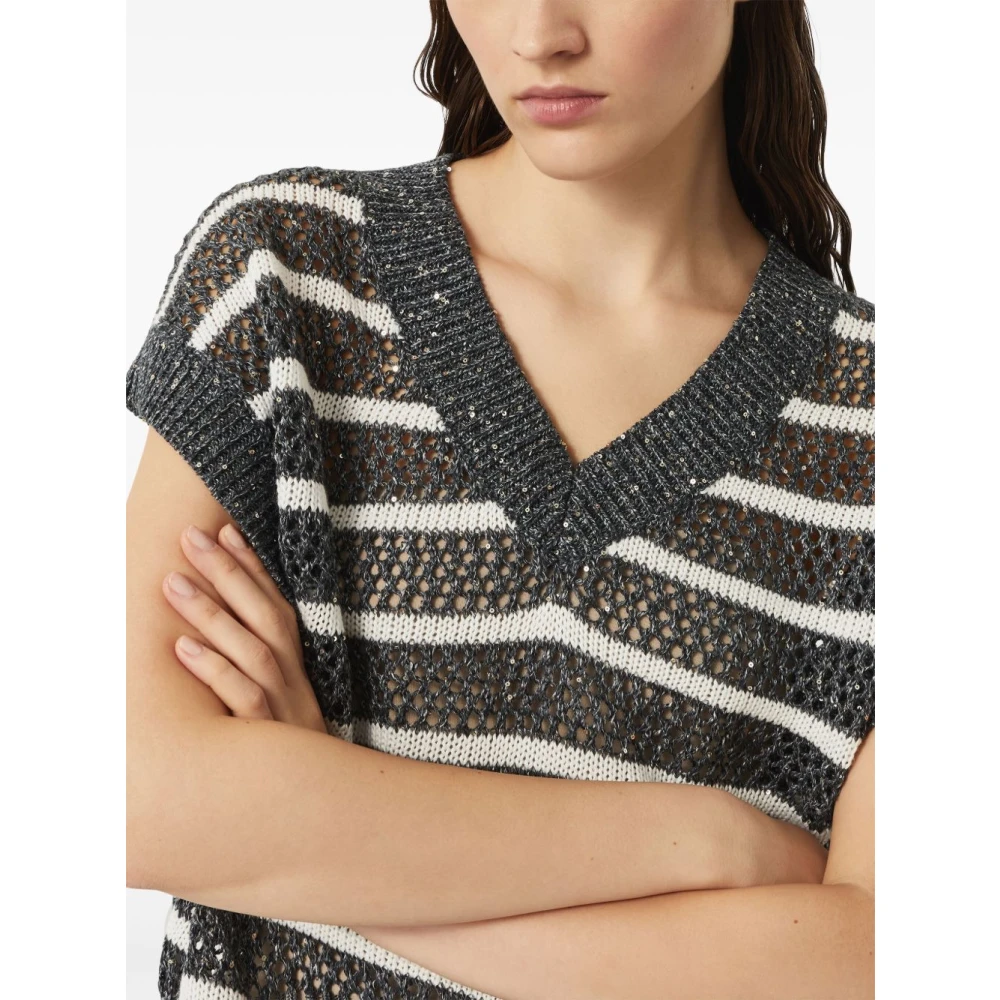 BRUNELLO CUCINELLI Luxe Truien Collectie Gray Dames
