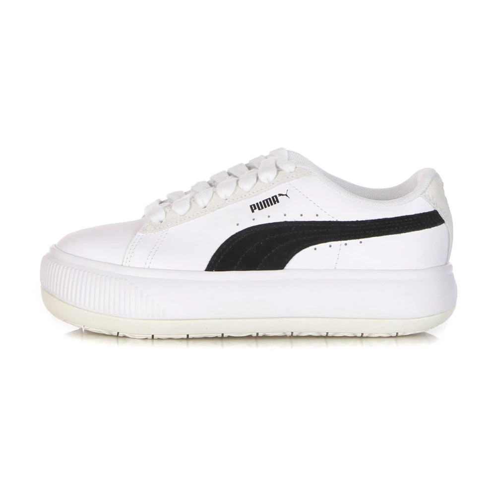 Puma Women's White Suede Low Shoe Mix /Black - Sneakers - 7 Uk - Shoes