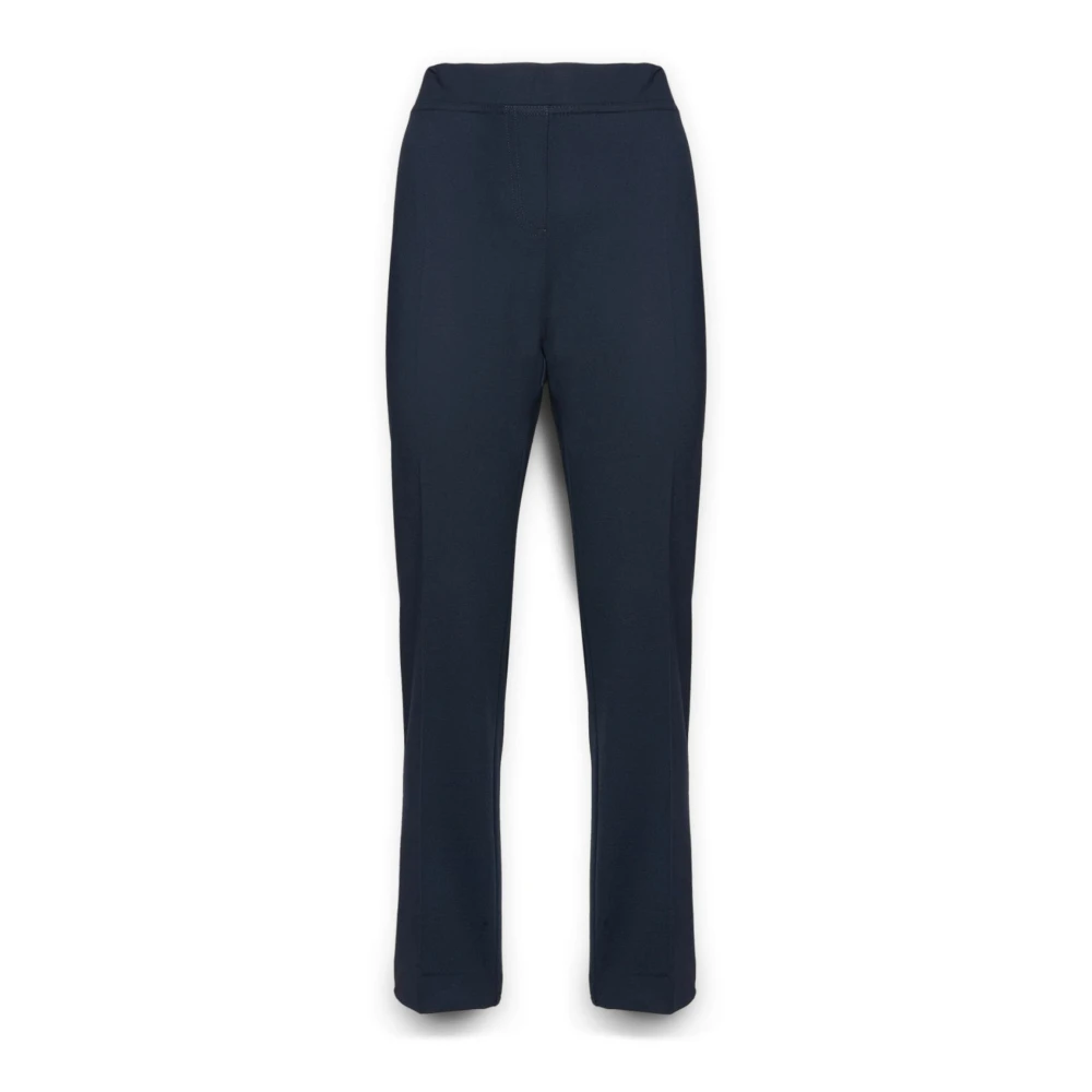 Elena Mirò Slim-Hose in Milano-Rib Blue Dames