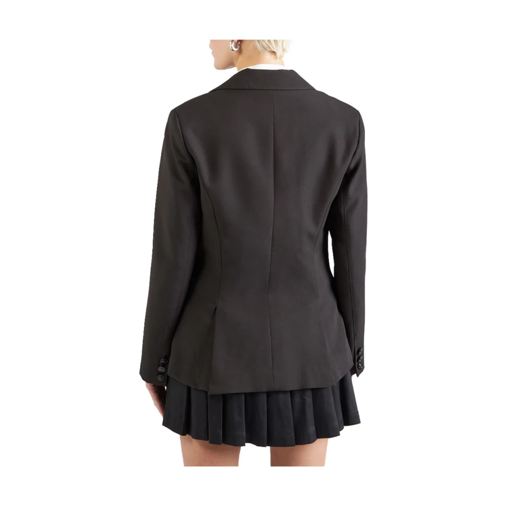 Guess Zwarte jassen met zijrits Black Dames