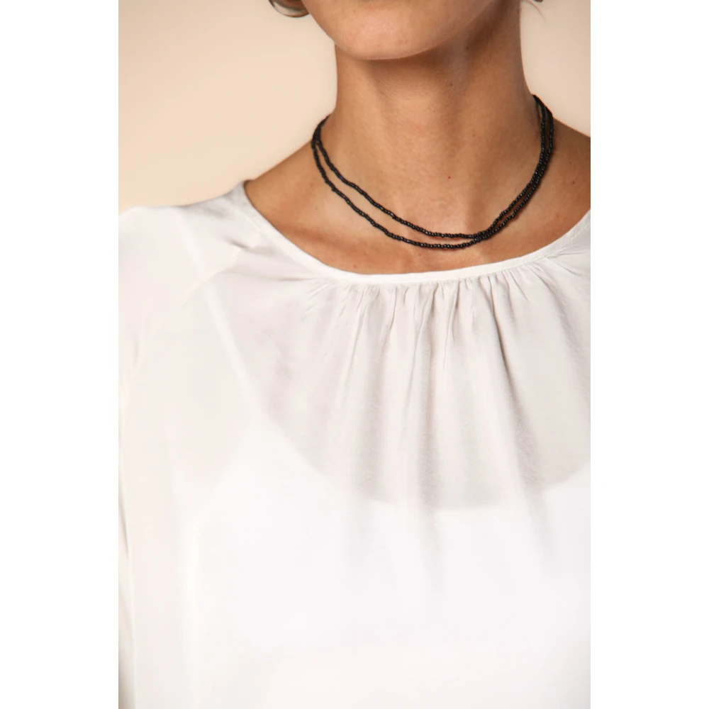 Mason's Elegante Viscose Winter Shirt Carla White Dames