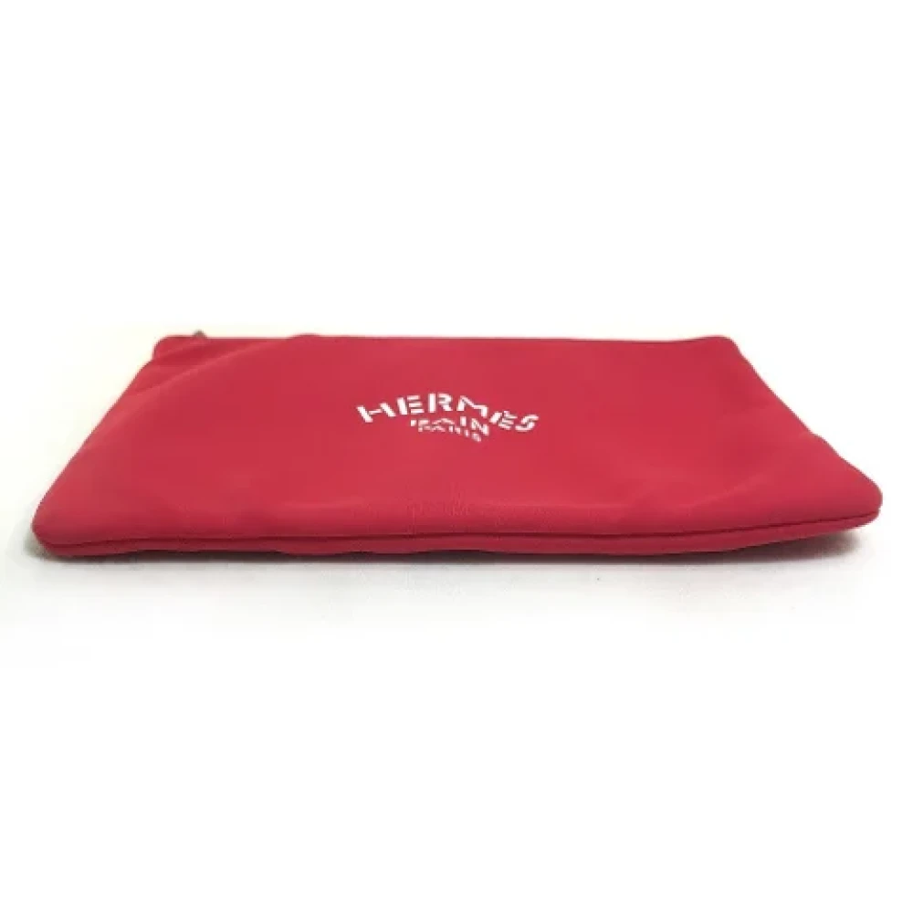 Hermès Vintage Pre-owned Fabric clutches Red Dames
