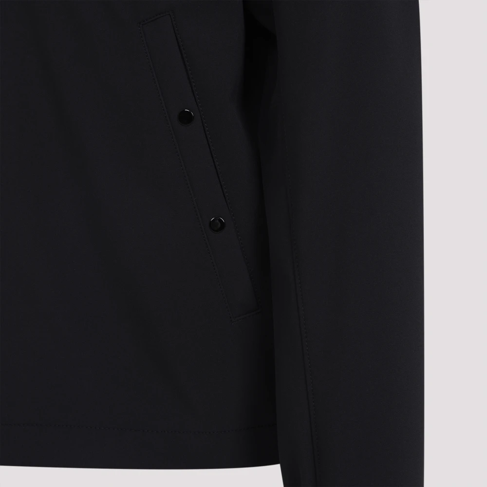 Stone Island Zwarte jas voor moderne mannen Black Heren