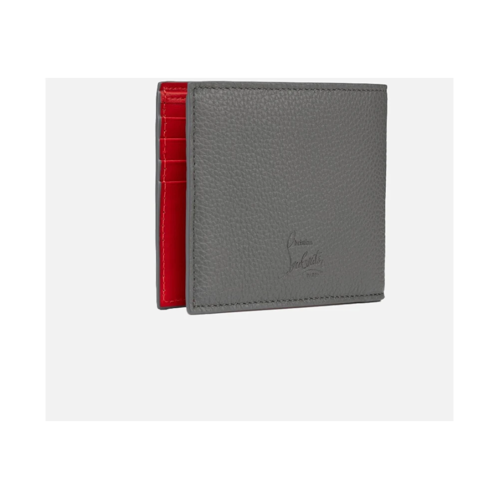 Christian Louboutin Funky Bifold Portemonnees en Kaarthouders Gray Heren