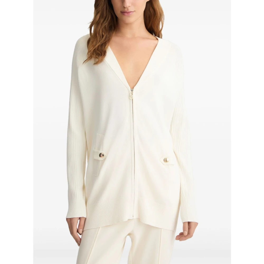 Liu Jo Stijlvolle Sweaters Collectie White Dames