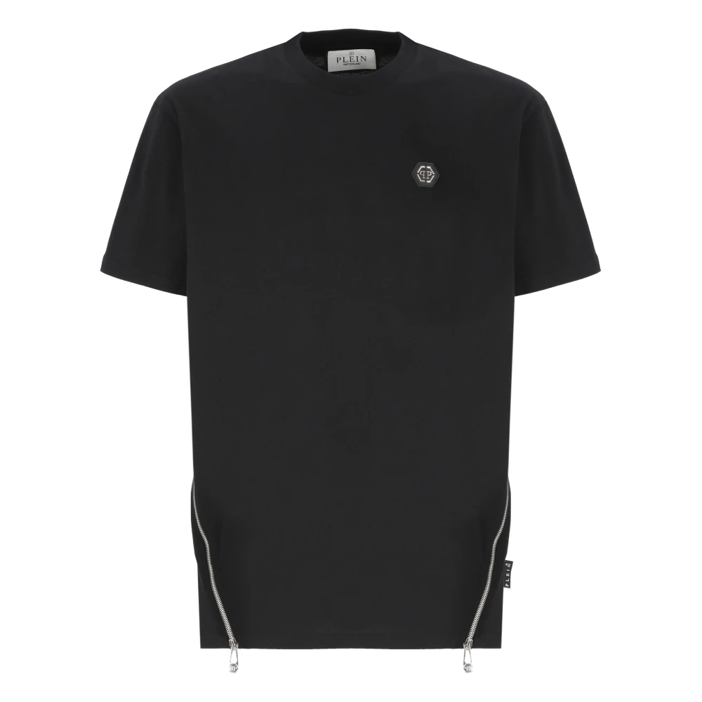 Philipp Plein Zwarte T-shirts en Polos met Logo Black Heren