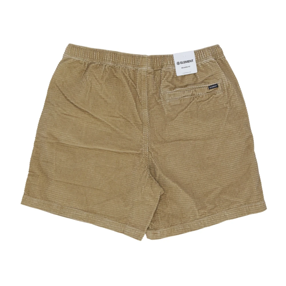 Element Khaki Cord Walkshort Heren Shorts Beige Heren