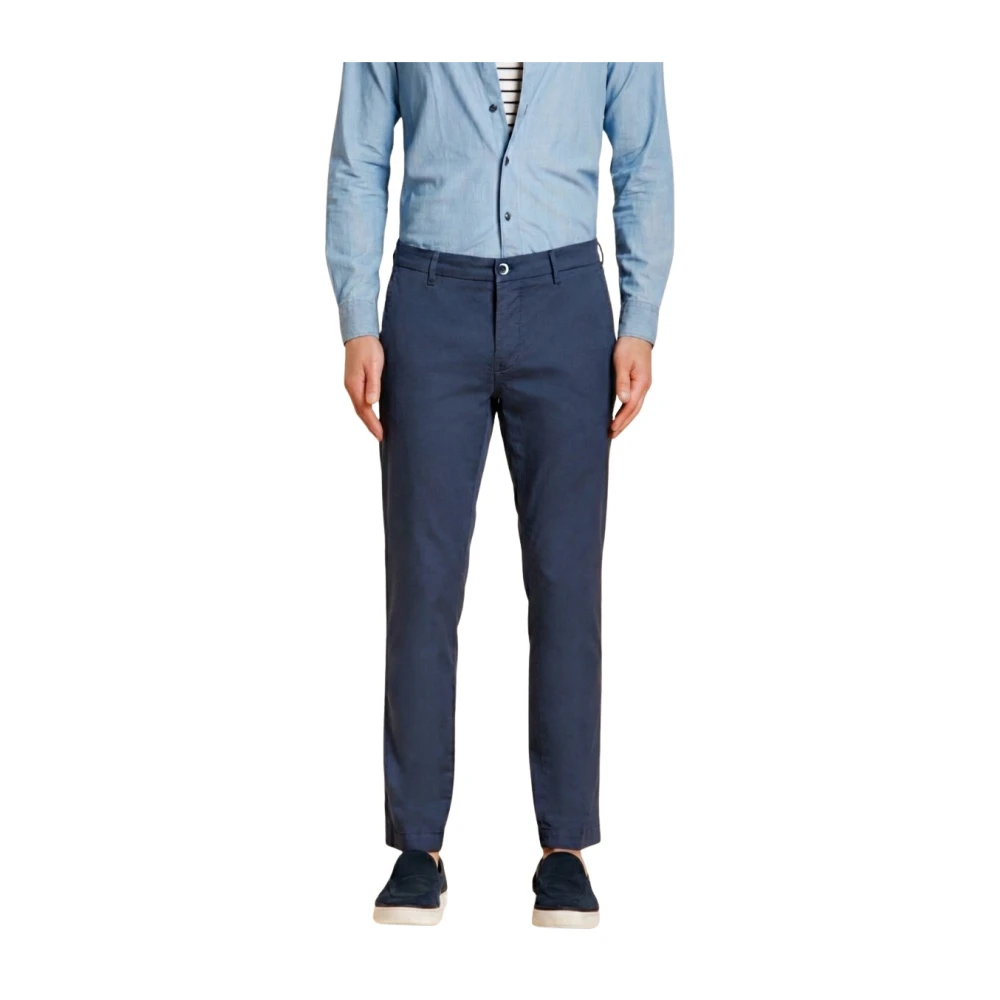 Mason's Hombre Azul Pantalones, Talla: M