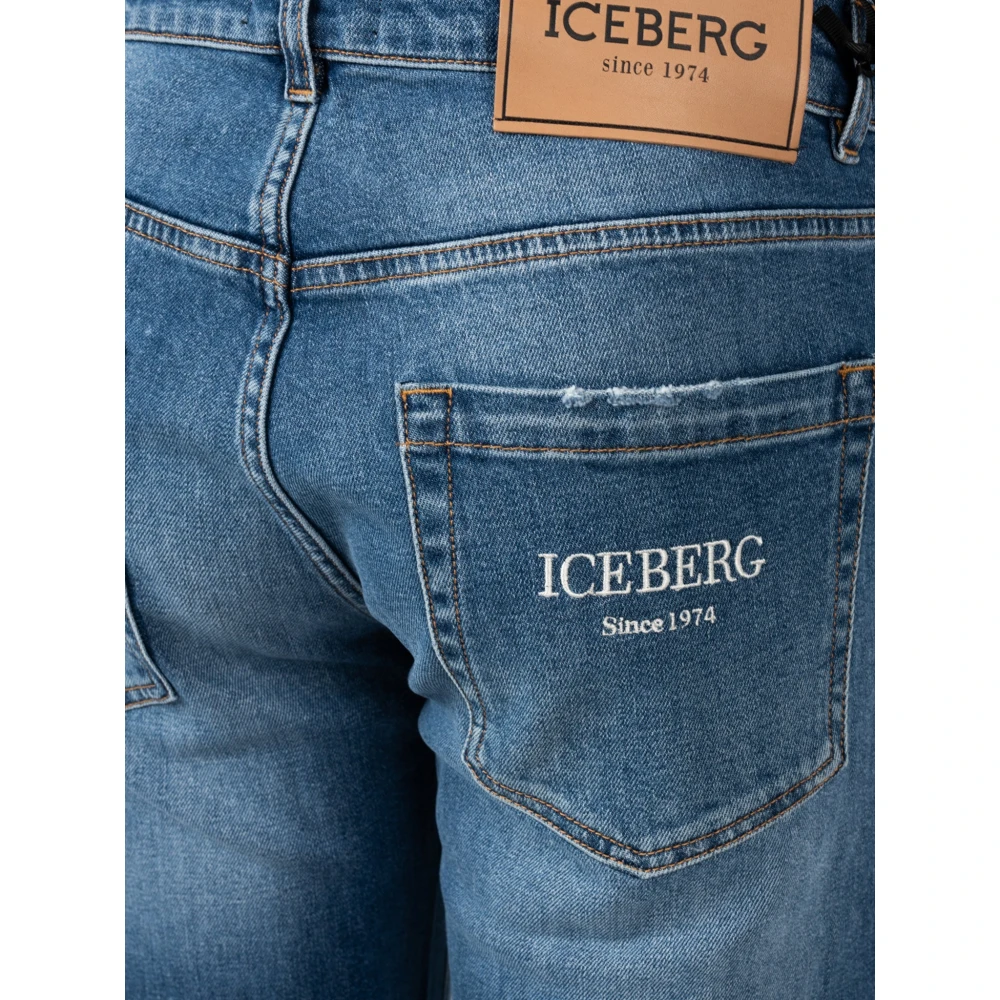 Iceberg Klassieke Slim Fit Jeans Blue Heren
