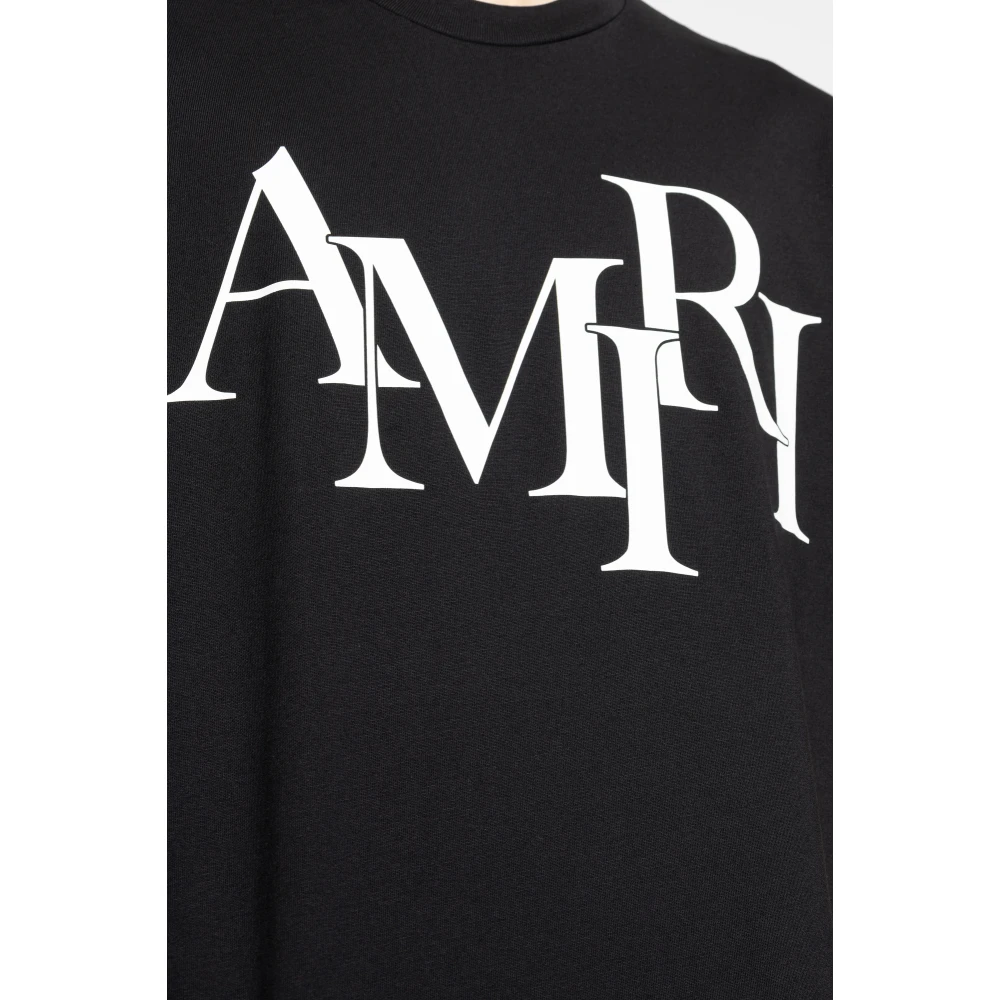 Amiri T-shirt met bedrukt logo Black Heren