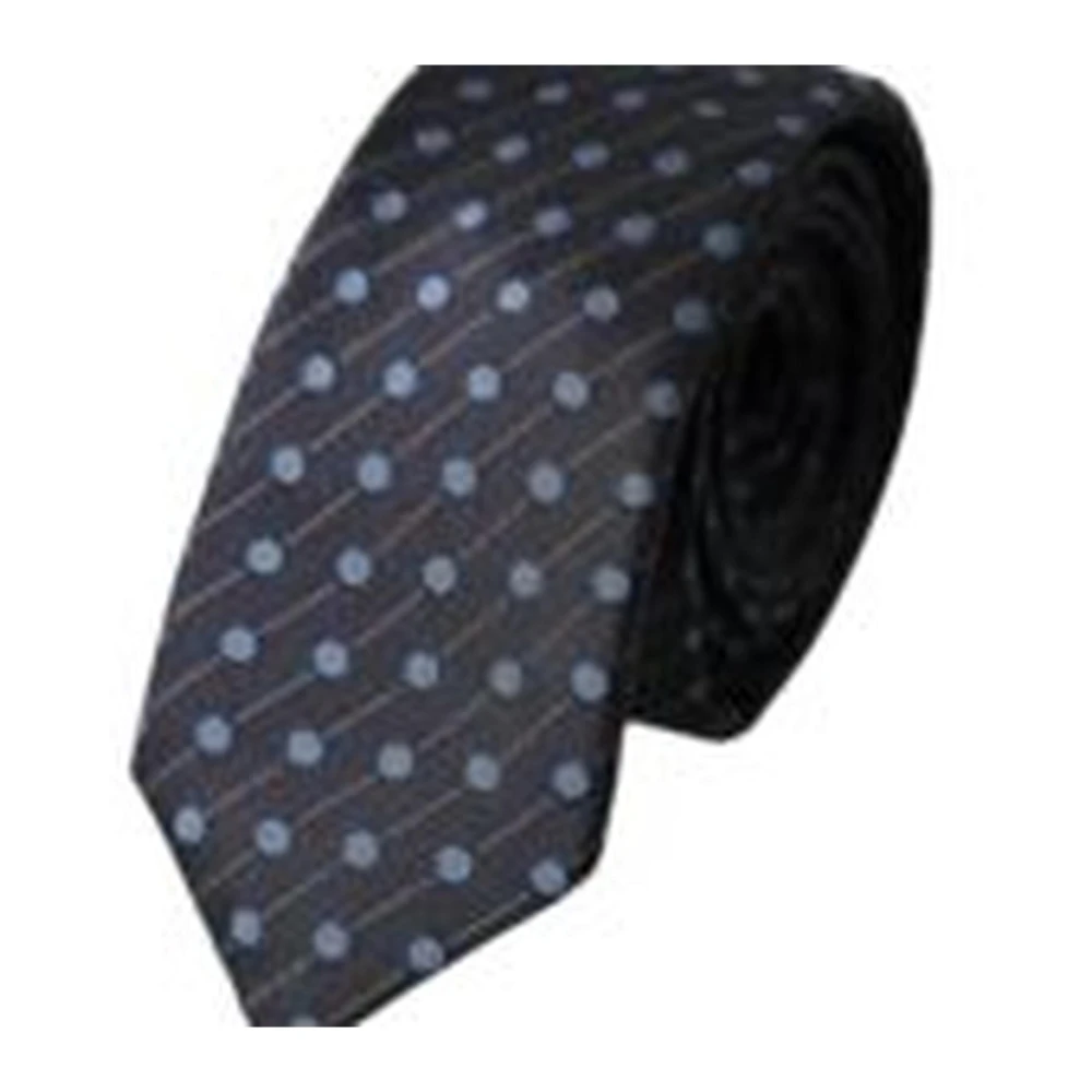 Dolce & Gabbana Zijden stropdas met polka dot-patroon Black Heren