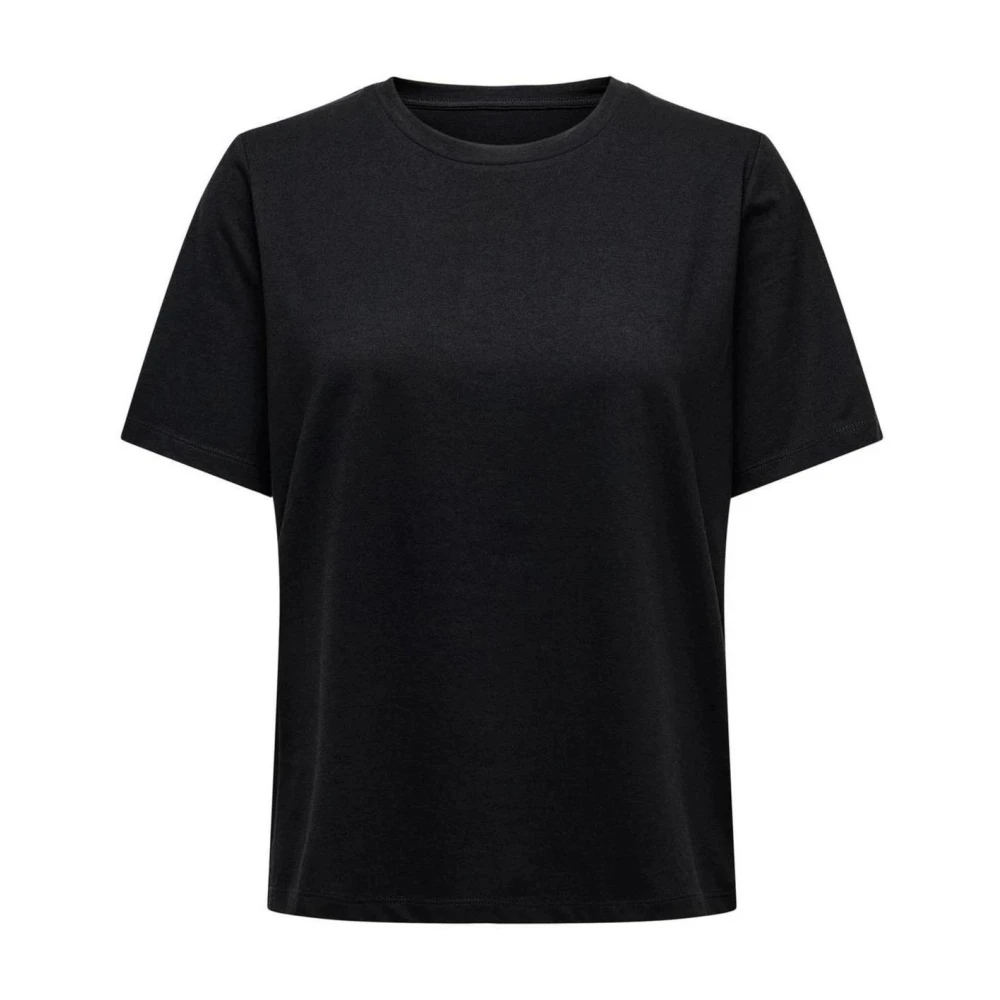 Only Women's Black T-Shirts, Xs, Cotton T-Shirt