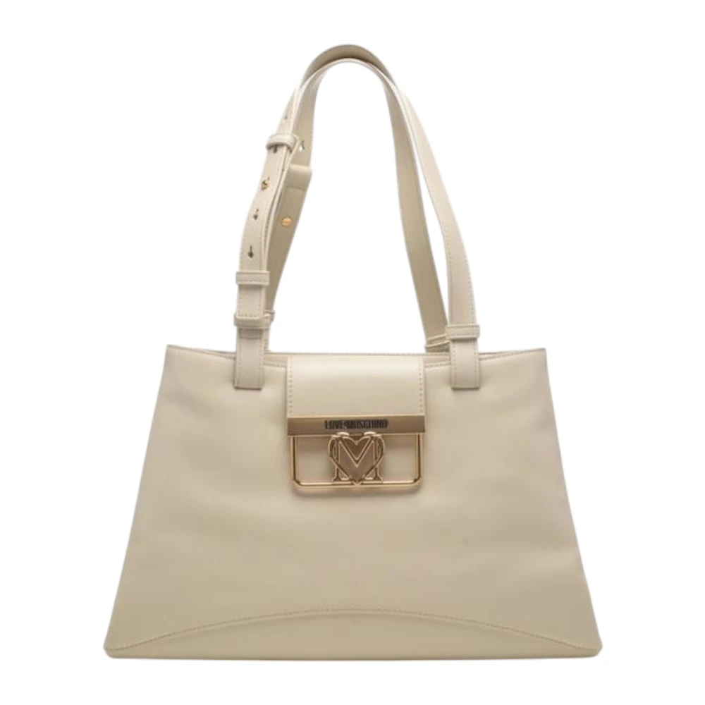Love Moschino Stijlvolle Schoudertassen voor Dagelijks Gebruik White Dames
