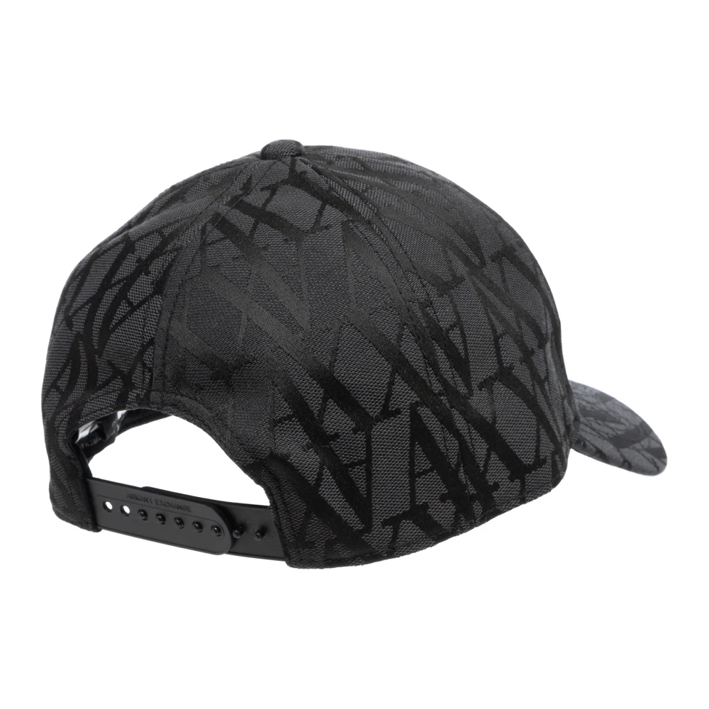 Armani Exchange Verstelbare Logo Cap Black Dames