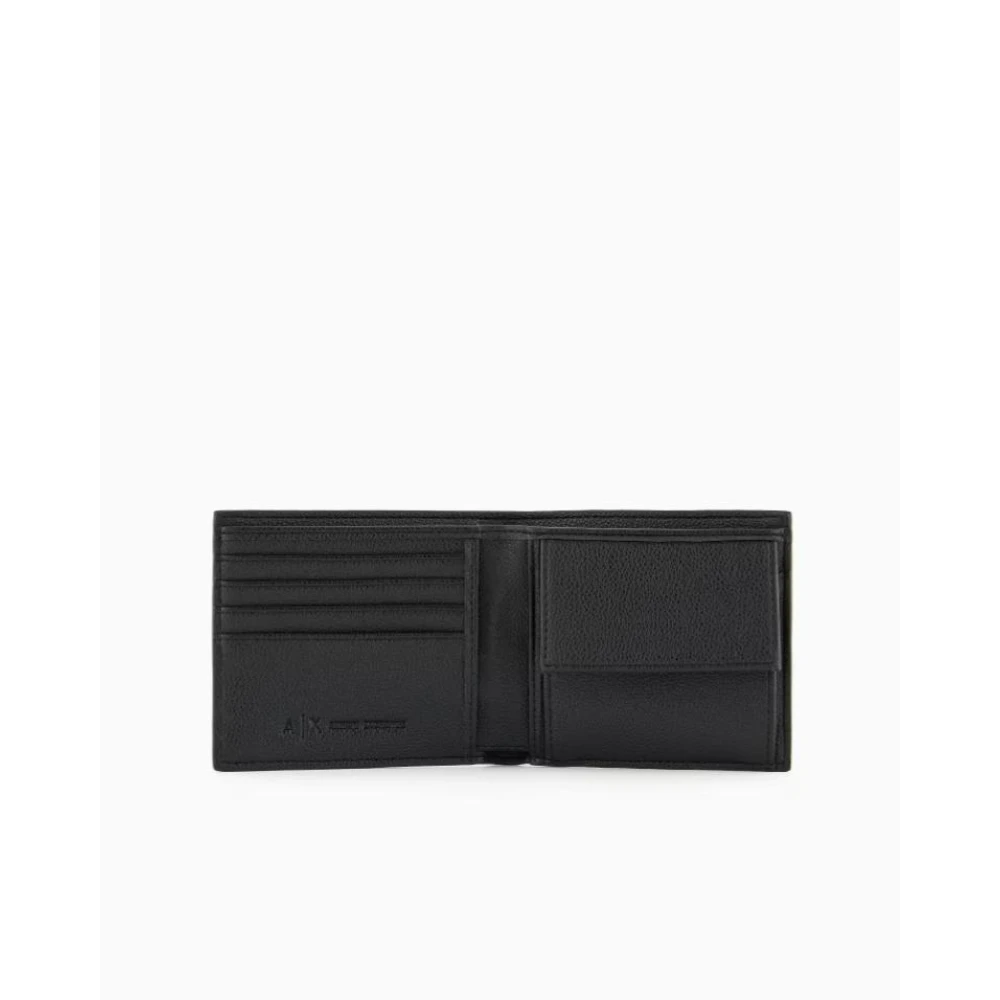 Armani Exchange Stijlvolle Portemonnee Black Heren