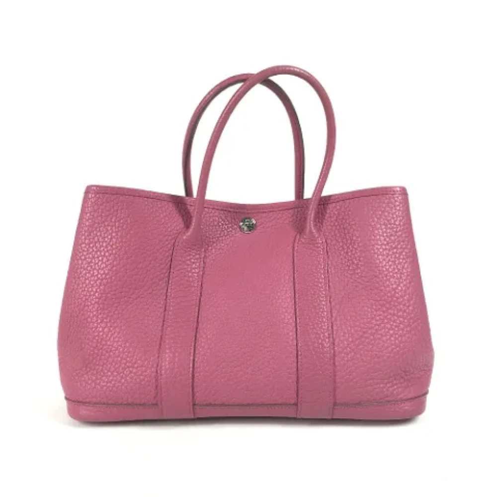 Hermès Vintage Pre-owned Leather totes Purple Dames