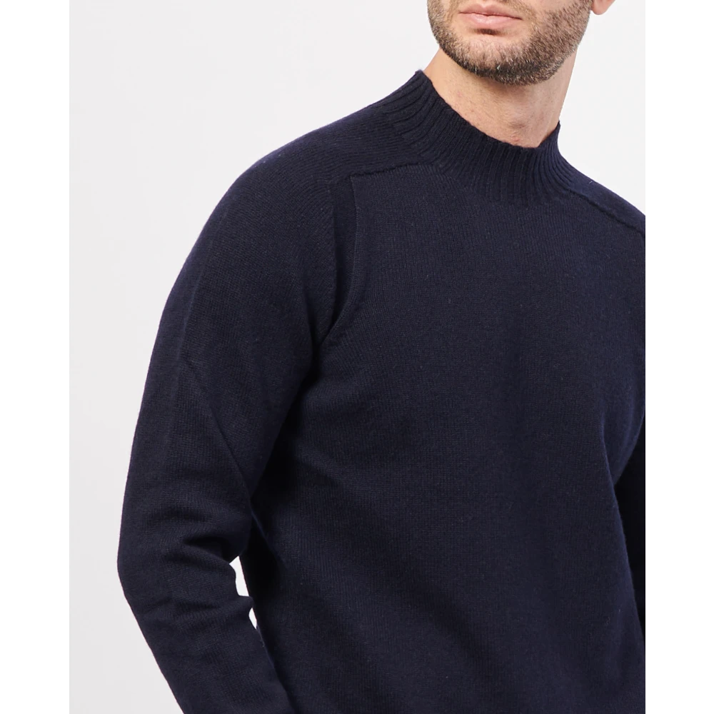 Gran Sasso Blauwe Alpaca Cashmere Trui Blue Heren
