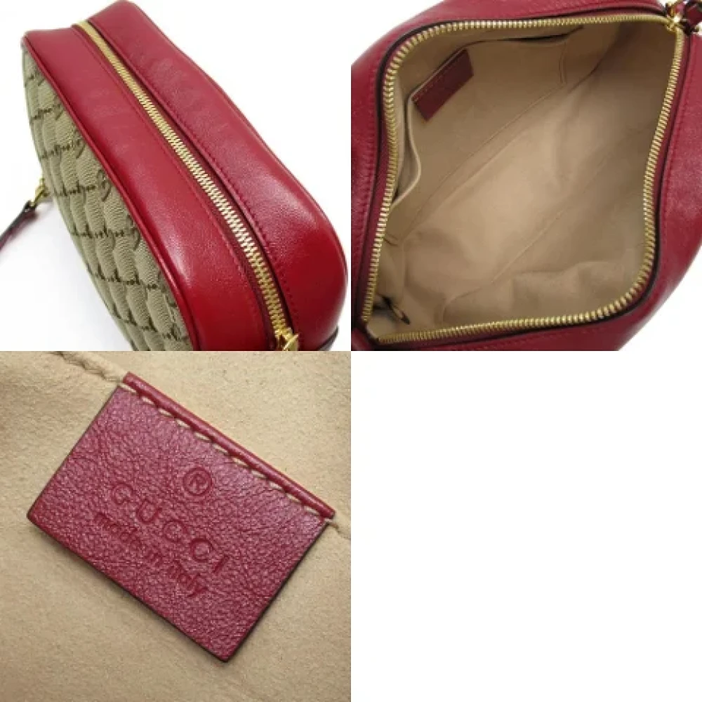 Gucci Vintage Pre-owned Canvas gucci-bags Red Dames