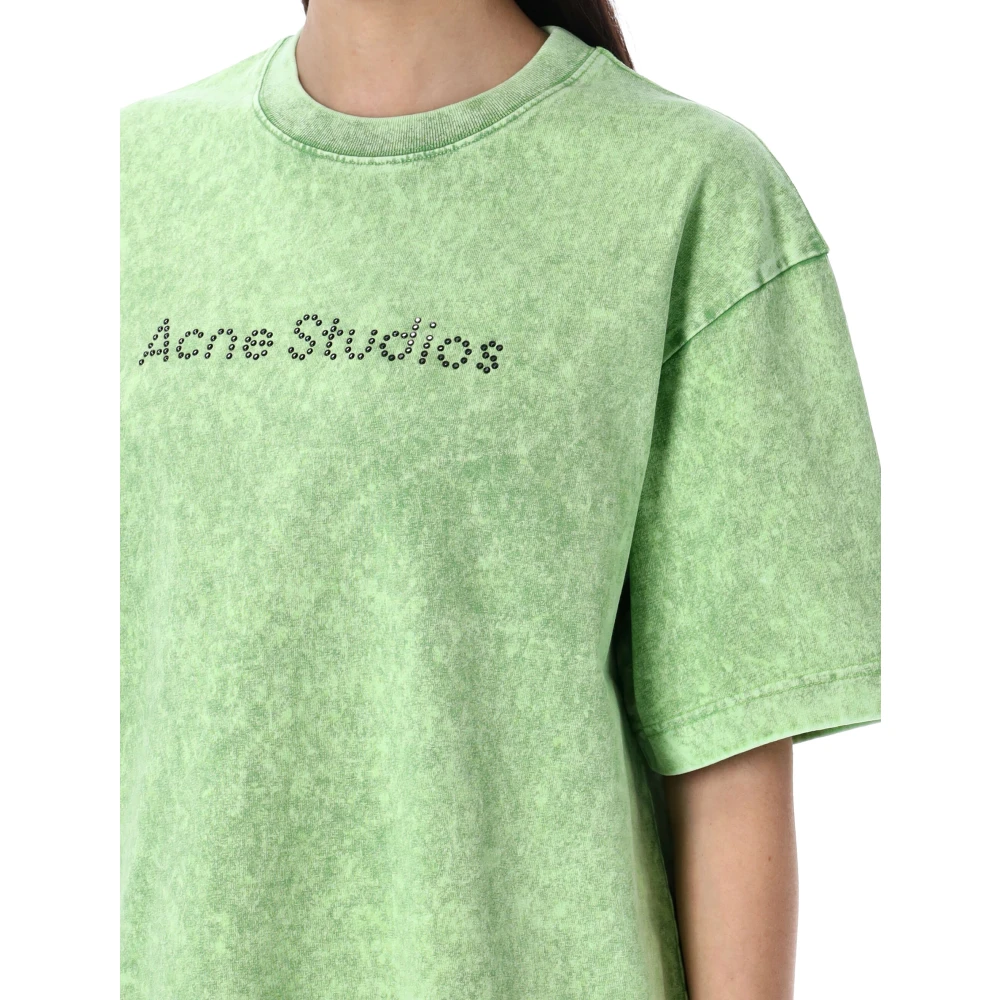 Acne Studios Vintage Logo T-shirt Bright Green Dames