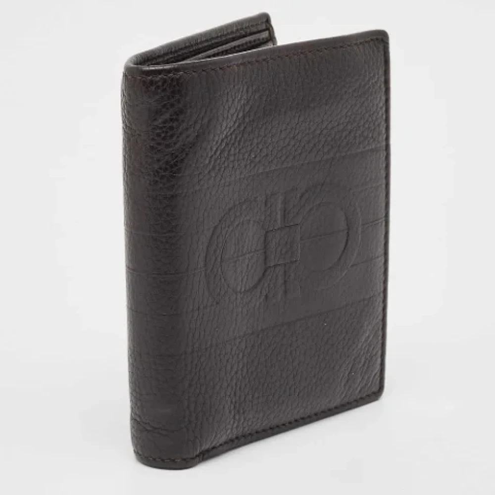 Salvatore Ferragamo Pre-owned Leather wallets Brown Dames