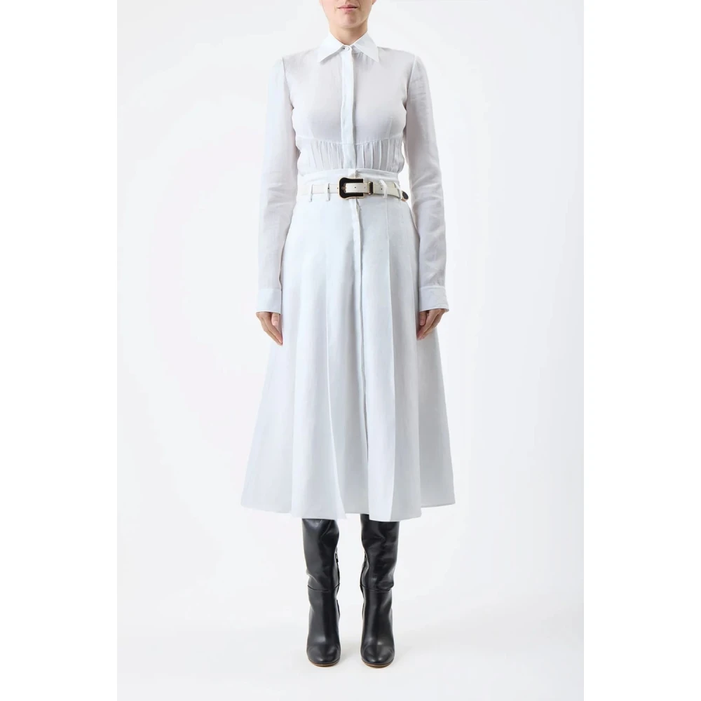 Gabriela Hearst Geplooide Top White Dames