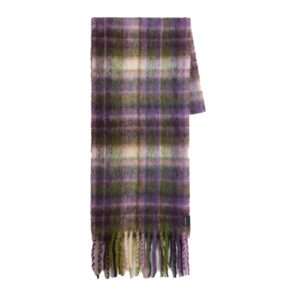 Woolrich Geruit Jacquard Alpaca Sjaal Multicolor Dames