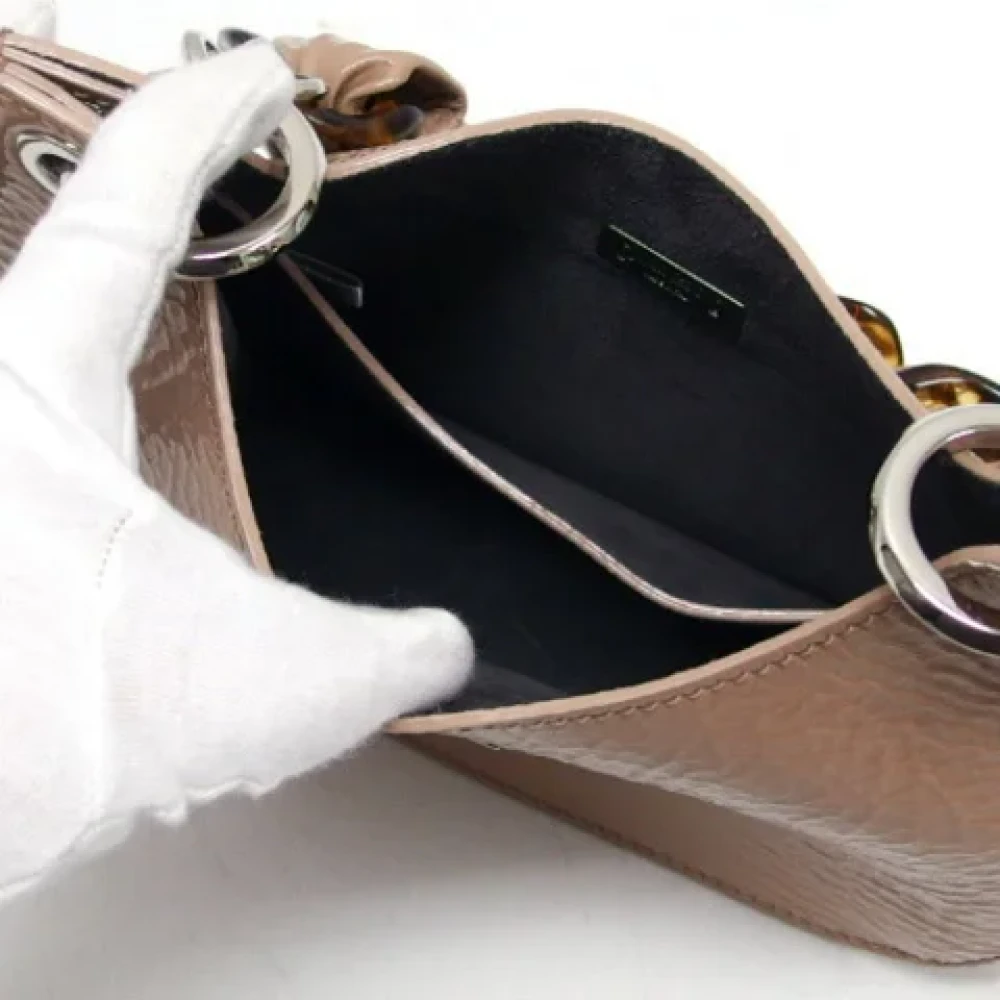 Jimmy Choo Pre-owned Leather handbags Beige Dames