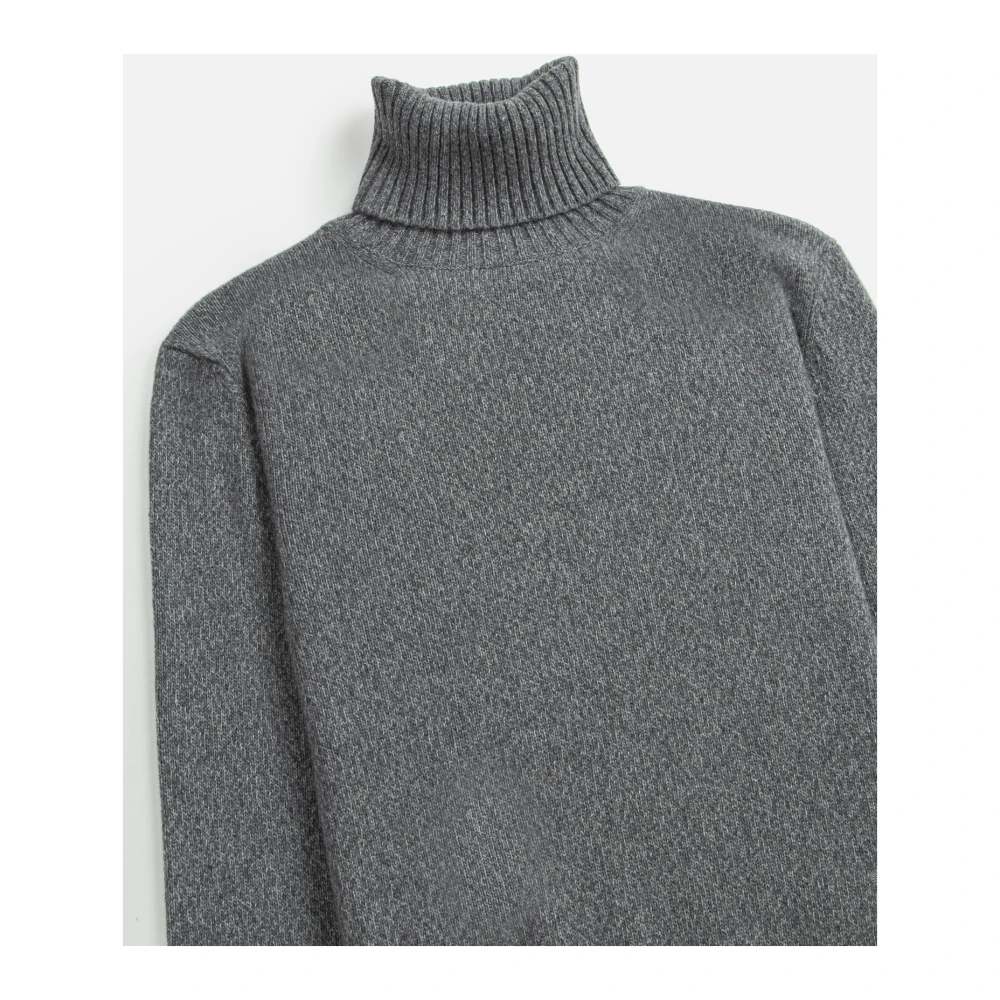 Ami Paris Jersey Turtleneck Sweaters Gray Heren