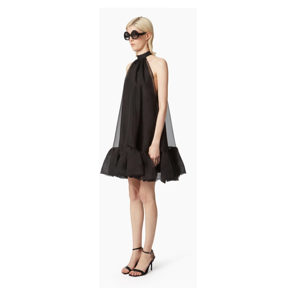 Nina Ricci Halterneck Mini Dress With Black Dames