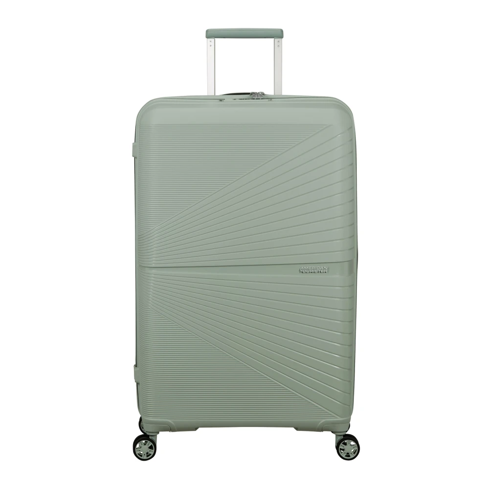 American Tourister Unisex Green Suitcases, One Size, Airconic Spinner 77/28 Tsa