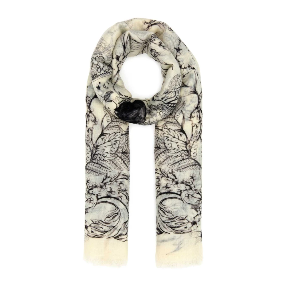 Alexander mcqueen Wollen foulard met print Multicolor Dames